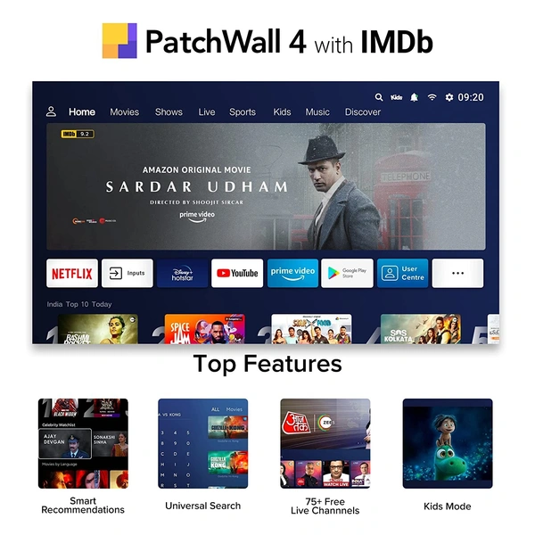 Redmi 108 cm (43 inches) 4K Ultra HD Android Smart LED TV X43 | L43R7-7AIN (Black) (2022 Model) - Free Scheduled Delivery