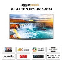 iFFALCON 108 cm (43 inches) 4K Ultra HD Certified Android Smart LED TV 43U61 (Black) (2021 Model) - FREE Scheduled Delivery