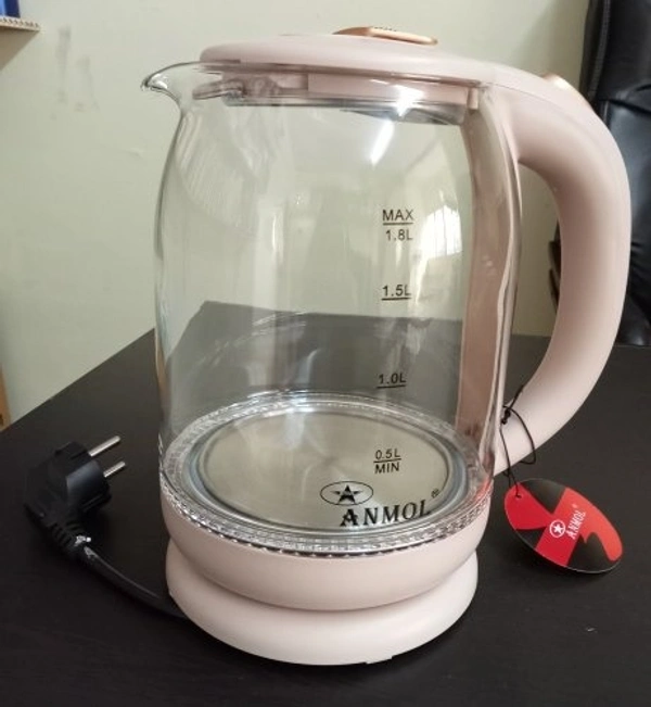 Anmol 1500 W Electric Glass Kettle, Capacity(Litre): 1.8 Ltr - Hiranagar