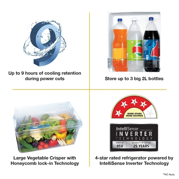 Whirlpool 190 L 4 Star Inverter Direct-Cool Single Door Refrigerator with IntelliSense Inverter Technology (WDE 205 PRM 4S INV, Wine Radiance, Inverter Compressor) - 3-5 Days