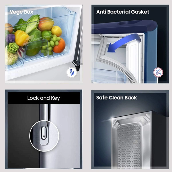 Samsung 192 L 2 Star Direct Cool Single Door Refrigerator (RR19A2Y2B6U/NL, Mystic Overlay Blue) - Credit & Debit Card Accepted, 3-5 Days