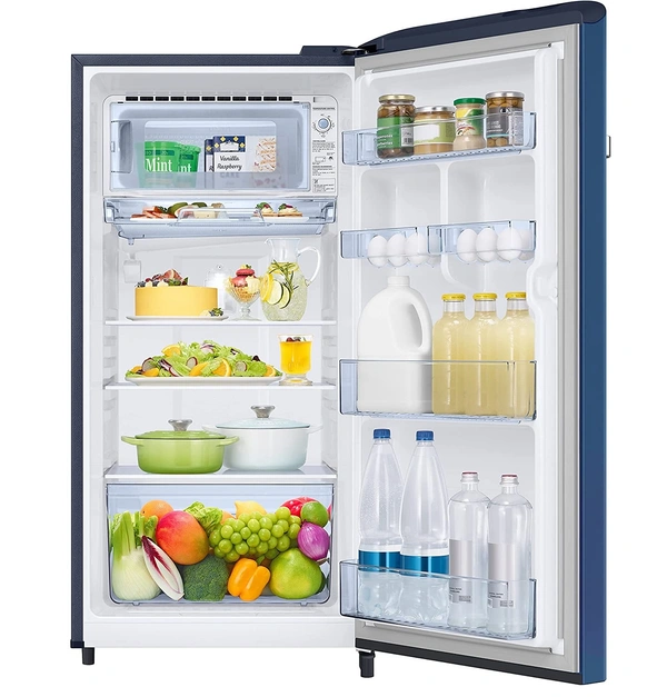 Samsung 198 L 3 Star Inverter Direct cool Single Door Refrigerator(RR21A2G2YCU/HL, Camellia Blue) - Credit & Debit Card Accepted, 3-5 Days