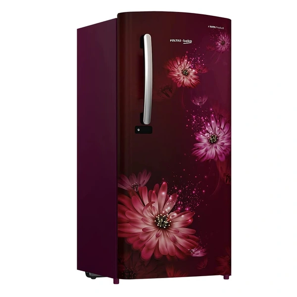 Voltas Beko 195 L 3 Star Direct Cool Single Door Refrigerator (Dahlia Wine) - Credit & Debit Card Accepted, 3-5 Days