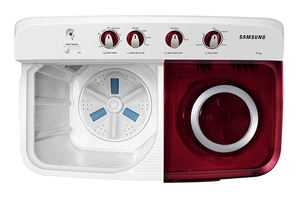 Samsung 9.5kg Semi Automatic Top Loading Washing Machine (WT95A4200RR, Red) - Credit & Debit Card Accepted, 3-5 Days
