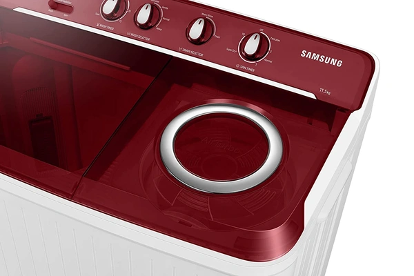 Samsung 11.5 Kg Semi-Automatic Top Loading Washing Machine (WT11A4600RR/TL, Light Gray,Air Turbo Technology) - Credit & Debit Card Accepted, 3-5 Days