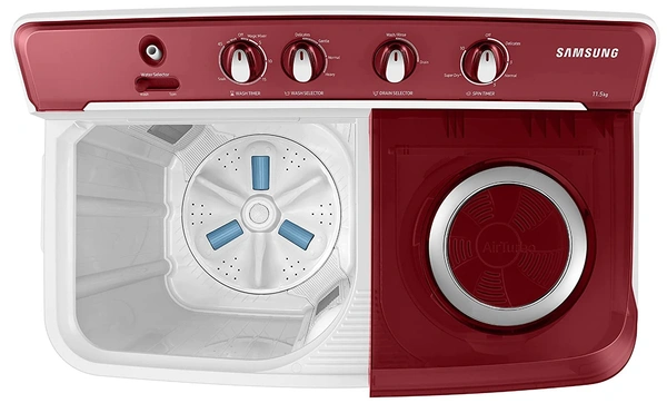 Samsung 11.5 Kg Semi-Automatic Top Loading Washing Machine (WT11A4600RR/TL, Light Gray,Air Turbo Technology) - Credit & Debit Card Accepted, 3-5 Days