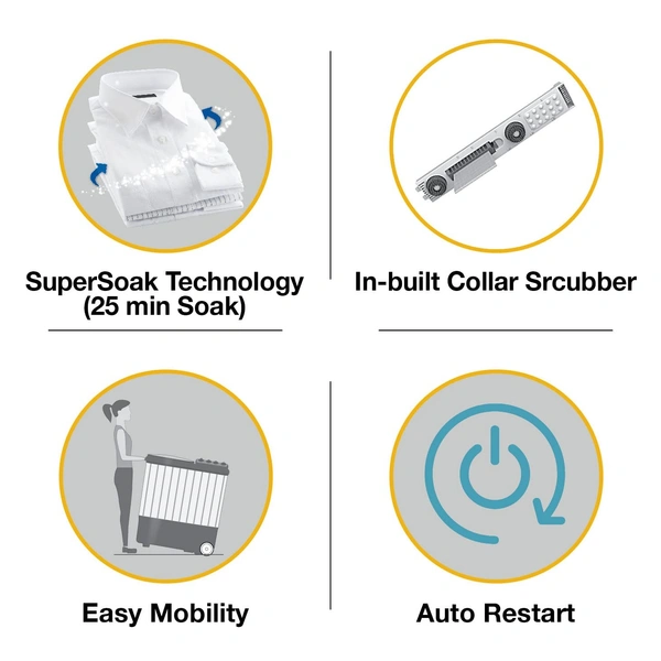Whirlpool 8.5 Kg 5 Star Semi Automatic Top Loading Washing Machine - Credit & Debit Card Accepted, 3-5 Days