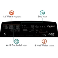 Whirlpool 7.5 Kg 5 Star Fully-Automatic Top Loading Washing Machine with In-Built Heater - Credit & Debit Card Accepted, 3-5 Days