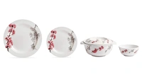 AE MAHARANI Lotus Dinning Melamine Dinner Set - 40 Pieces - Hiranagar, 3-5 Days