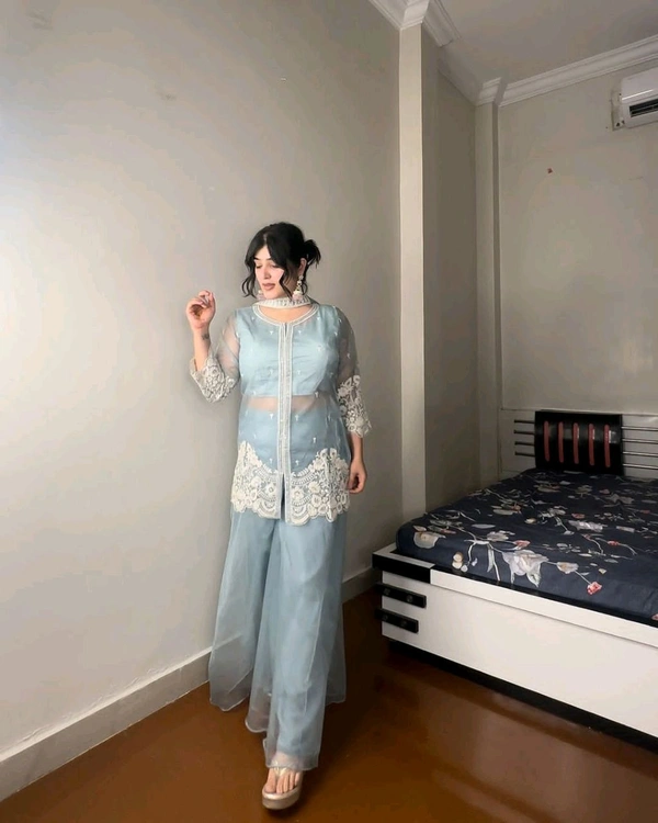 New Four Piece Indo Western Outfit Wedding Season  - Xl