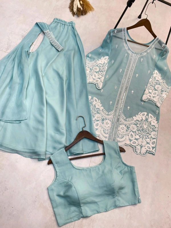 New Four Piece Indo Western Outfit Wedding Season  - Xl