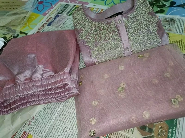 Chanderi Silk + Kurta Dupatta And Bottom Wear - Xxxl