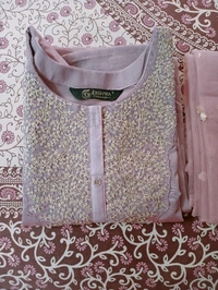 Chanderi Silk + Kurta Dupatta And Bottom Wear - Xxxl