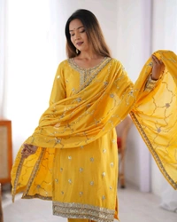 Chinon Silk Suit 3xl Size  - Xxxl