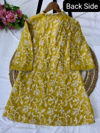 One More Super Hit Chinnon Top, Pant & Blouse - Xl Stitched Upto XXL Margin