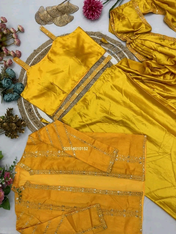 One More Super Hit Ready To Wear Saree With Jacket Saree Design Launch*
3 Beautiful Color 🎨 Single Design 🌸