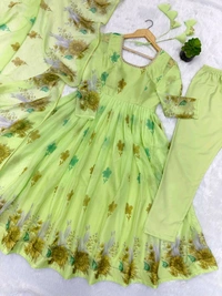 "*This Colourfull Lightweight & Fresh Look Outfit Is Perfect For Upcoming Festivities And - S-36