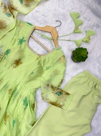 "*This Colourfull Lightweight & Fresh Look Outfit Is Perfect For Upcoming Festivities And - M-38