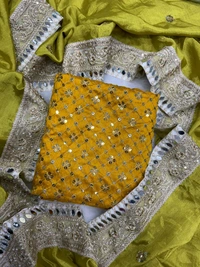 *⭕SAREE FAB. :* Shaded color in soft chinnon