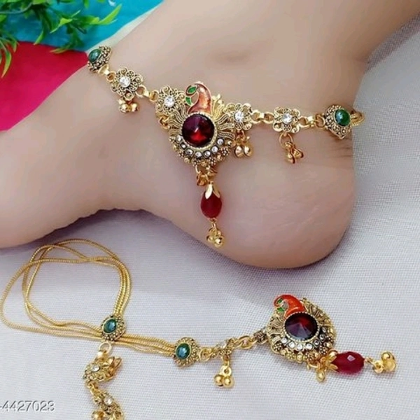 Allure Bejeweled Women Anklets & Toe RingsBase Metal: AlloyPlating: Variable (Product Dependent)Sizing: Non-AdjustableType: Chain AnkletMultipack: 1Sizes: Free SizeDispatch: 1 Day - see above