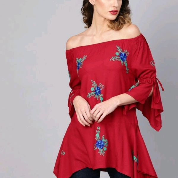 Stylish Women's Top - Top,Fabric,Denim,cotton