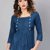 Stylish Women's Top - Top,Fabric,Denim,cotton