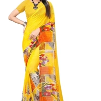 Chintana Stylish Gorgeous Printed Sharew - sharee,sari