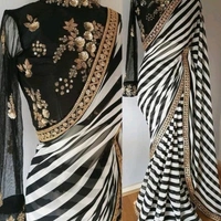 Diva Stunning Women's Sharee - women's sharee,sharee,sari, Rs.680 for yellow,sky and black., Rs.800 for pink and bluesky