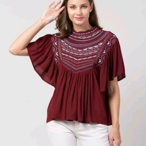 Designed Women's Top And Tunics