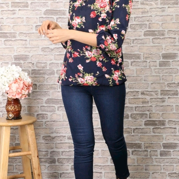 Navratri Multicolor Women's Crepe Top And Tunics