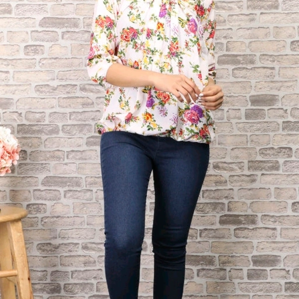 Navratri Multicolor Women's Crepe Top And Tunics