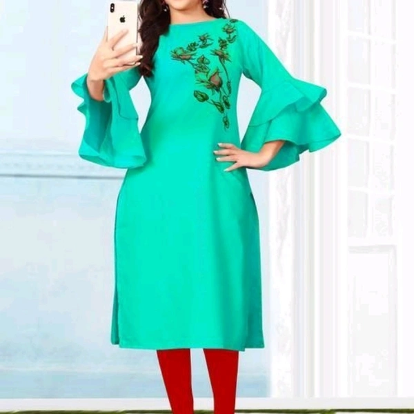 Cotton Slub A-line Printed Women's Top And Tunics
