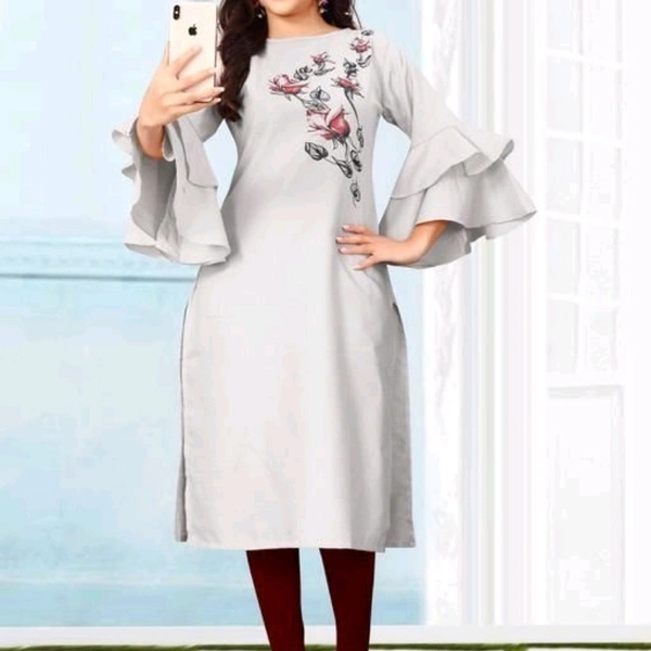 Cotton Slub A-line Printed Women's Top And Tunics