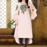 Cotton Slub A-line Printed Women's Top And Tunics