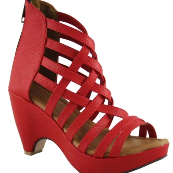 Trendy Women's Nappa Leather Heel Sandle