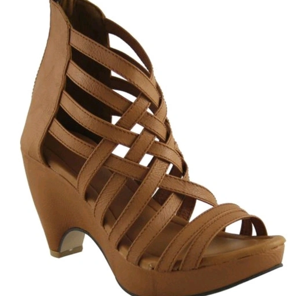 Trendy Women's Nappa Leather Heel Sandle