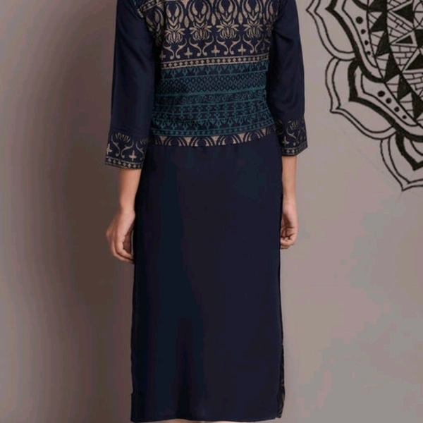 Women Printed Rayon Kurtis*Fabric: Rayon,Cotton SlubSleeve Length: Long Sleeves,Three-Quarter Sleeves