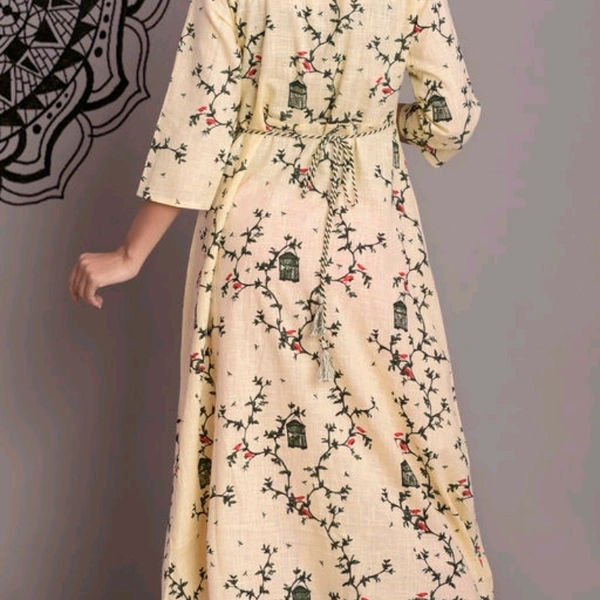Women Printed Rayon Kurtis*Fabric: Rayon,Cotton SlubSleeve Length: Long Sleeves,Three-Quarter Sleeves