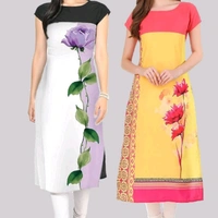 Alisha Pretty Kurtis*Fabric: Crepe
