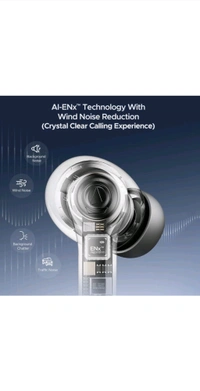 boAt Airdopes Supreme w/ 4 Mics Al ENx Tech, 50 HRS Playback, Multi Point Connectivity Bluetooth Headset (Metallic Grey, True Wireless) - Mercury