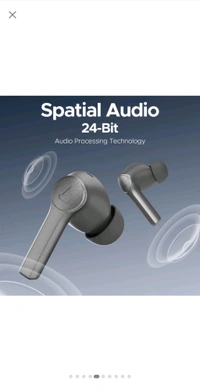 boAt Airdopes Supreme w/ 4 Mics Al ENx Tech, 50 HRS Playback, Multi Point Connectivity Bluetooth Headset (Metallic Grey, True Wireless) - Mercury