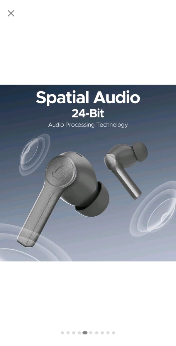 boAt Airdopes Supreme w/ 4 Mics Al ENx Tech, 50 HRS Playback, Multi Point Connectivity Bluetooth Headset (Metallic Grey, True Wireless) - Mercury
