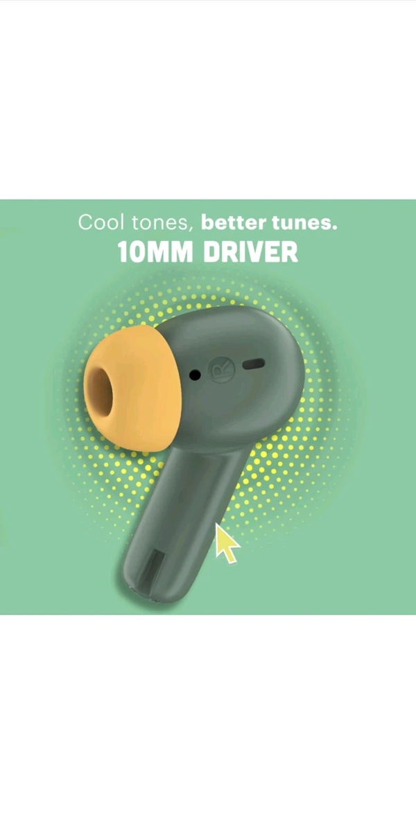 Noise Pop buds with 50 Hrs of playtime, Quad Mich with ENC Bluetooth Headset  True Wireless - Forest