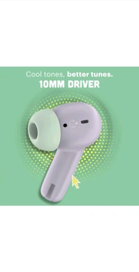 Noise Pop buds with 50 Hrs of playtime, Quad Mich with ENC Bluetooth Headset  True Wireless - Lilac