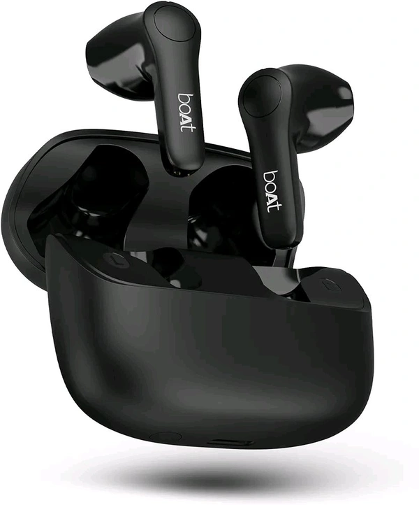 boAt Airdopes Atom 81 Pro Truly Wireless in Ear Ear Buds W/ 100Hrs of Playtime, 4 Mics with Enx, Beast Mode with 50Ms Low Latency, 13Mm Drivers, Iwp Tech, ASAP Charge(Slate Fusion) - Black