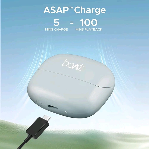 boAt Airdopes Atom 81 Pro Truly Wireless in Ear Ear Buds W/ 100Hrs of Playtime, 4 Mics with Enx, Beast Mode with 50Ms Low Latency, 13Mm Drivers, Iwp Tech, ASAP Charge(Slate Fusion) - Gray