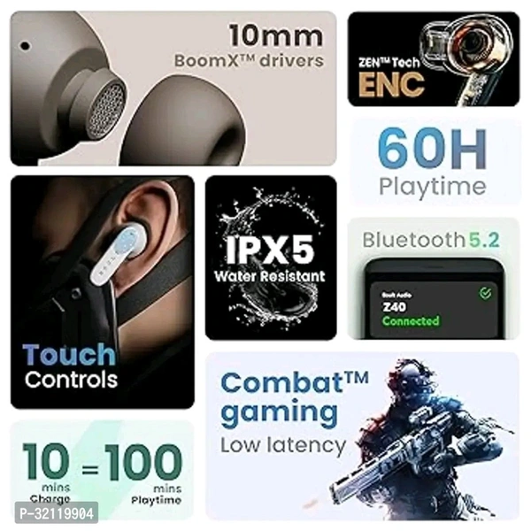 Latest Wireless Bluetooth Earbuds(Blue) - Blue