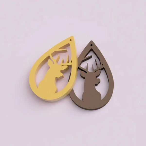 Reindeer Earring - Tussock