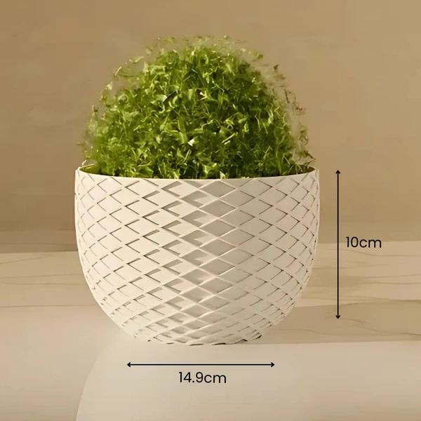 Small Bowl Vase - 10 cm, White