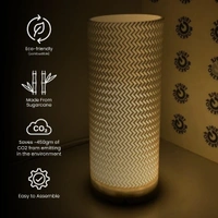 Mesmerizing ZigZag Lamp Shade - 10 cm, Chalky